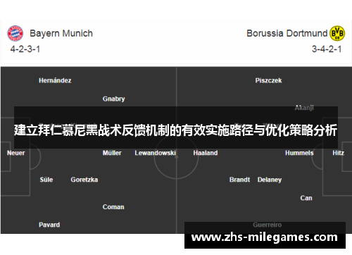 建立拜仁慕尼黑战术反馈机制的有效实施路径与优化策略分析